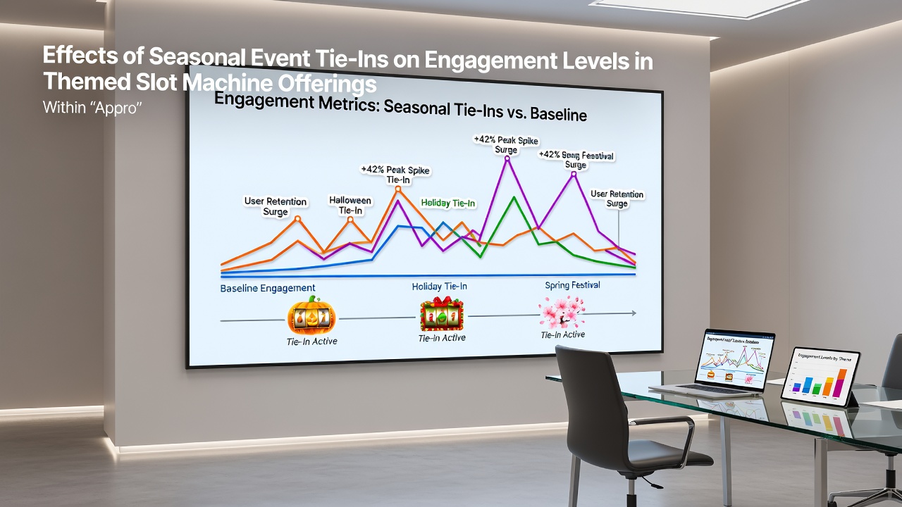 Data charts and graphs showing engagement metrics for seasonal themed slots in regulated gaming markets